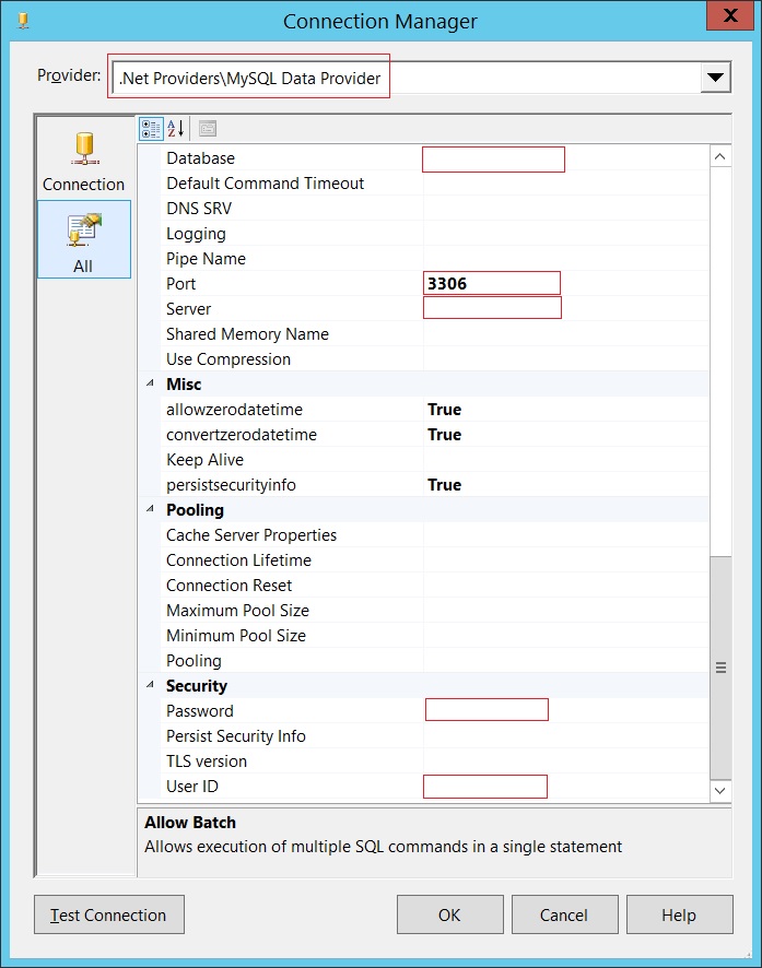 MySQL Connection Manager