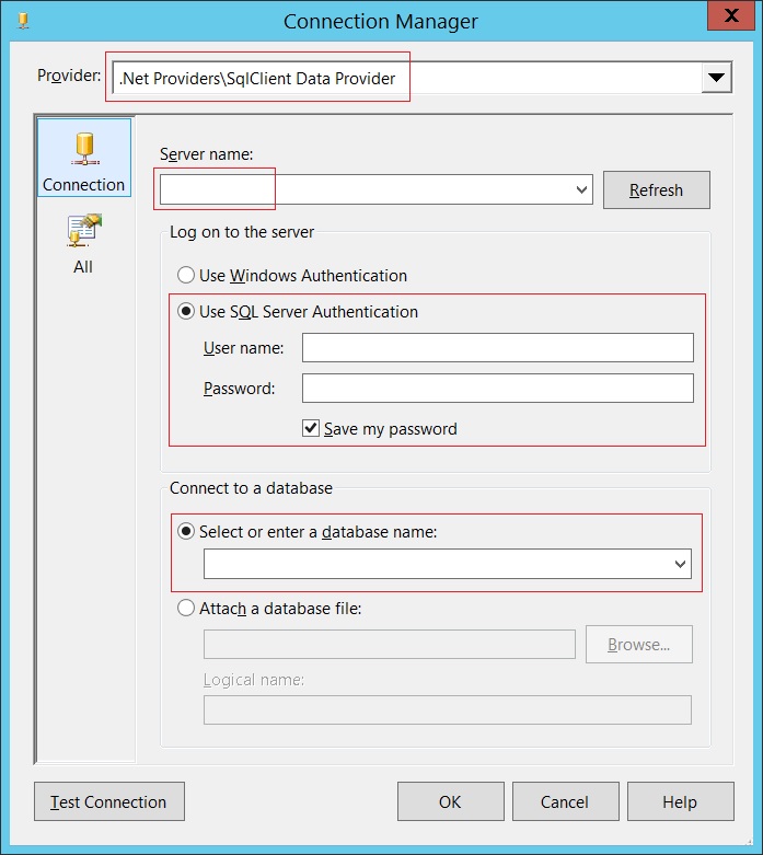 SQL Server Connection Manager