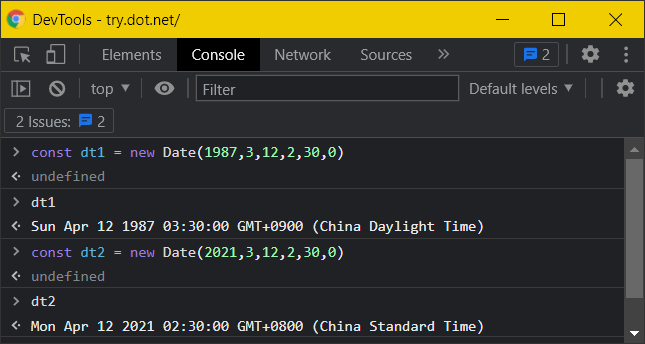 daylight in js