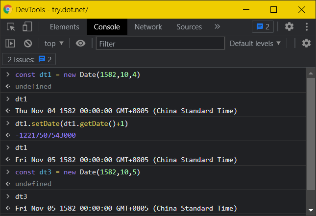 missing days in js